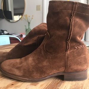 Frye suede booties size 7